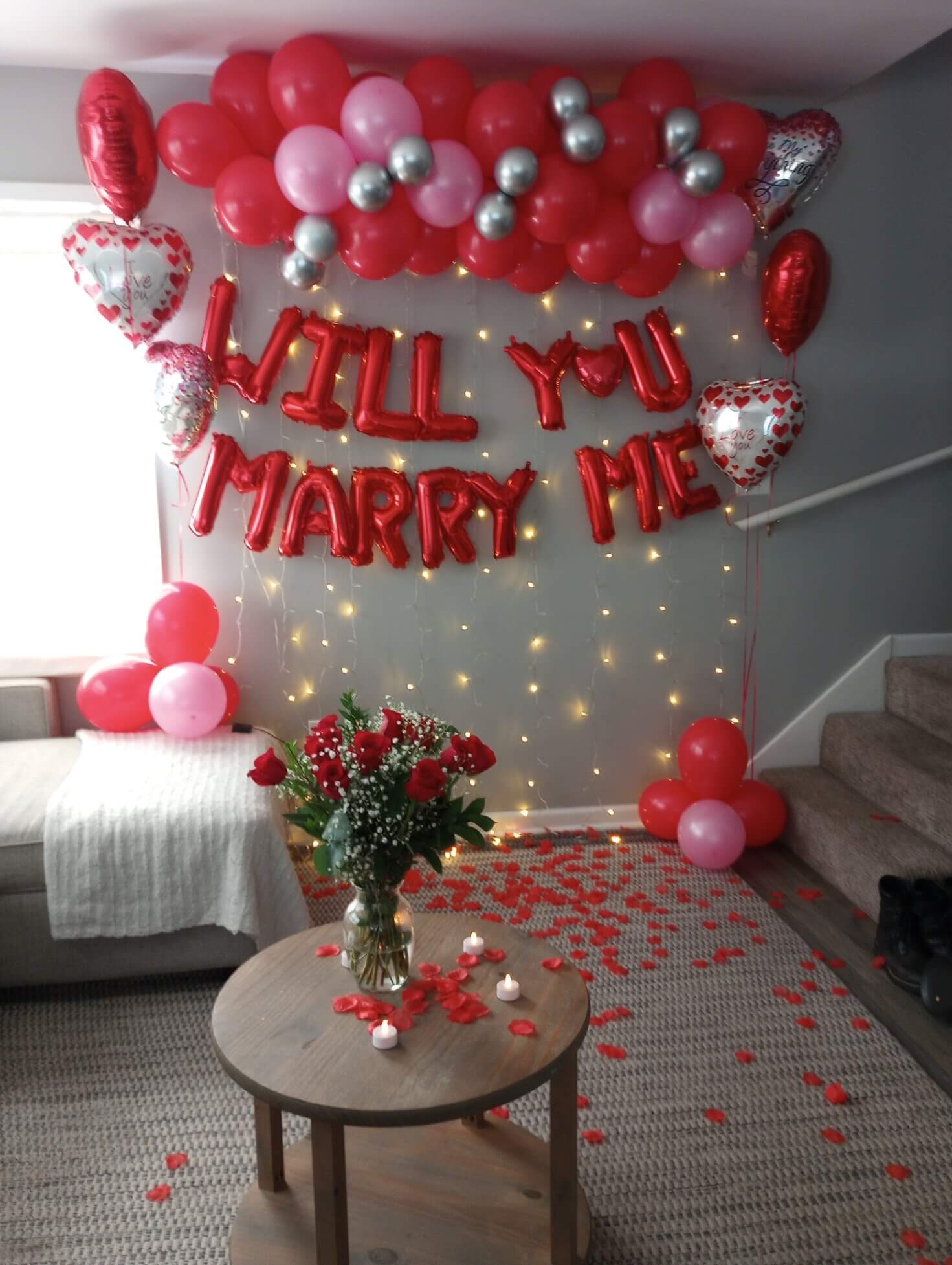 Romantic Proposal Setup in Sevierville