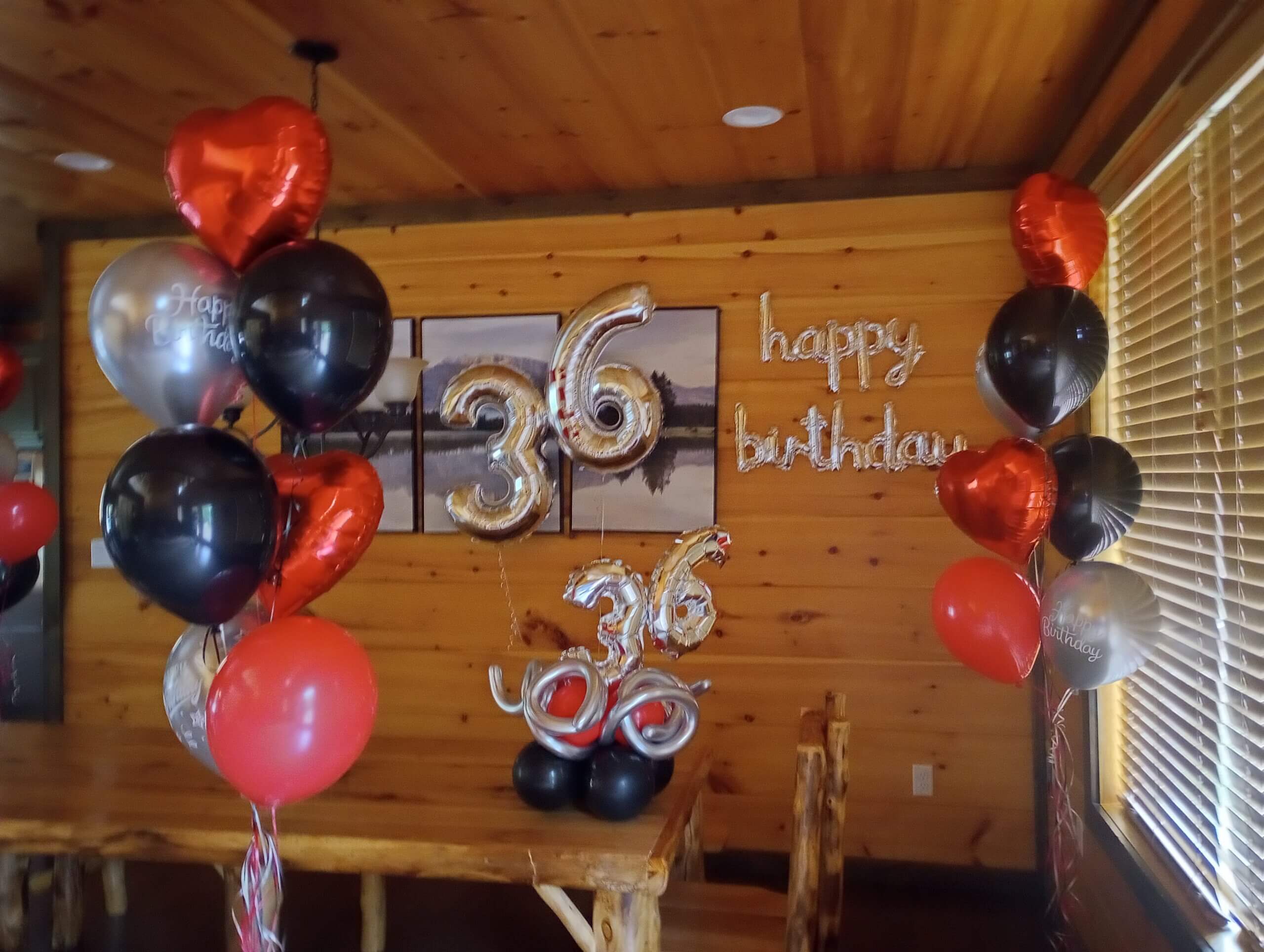 Premium Birthday Balloon Setup in Pigeon Forge