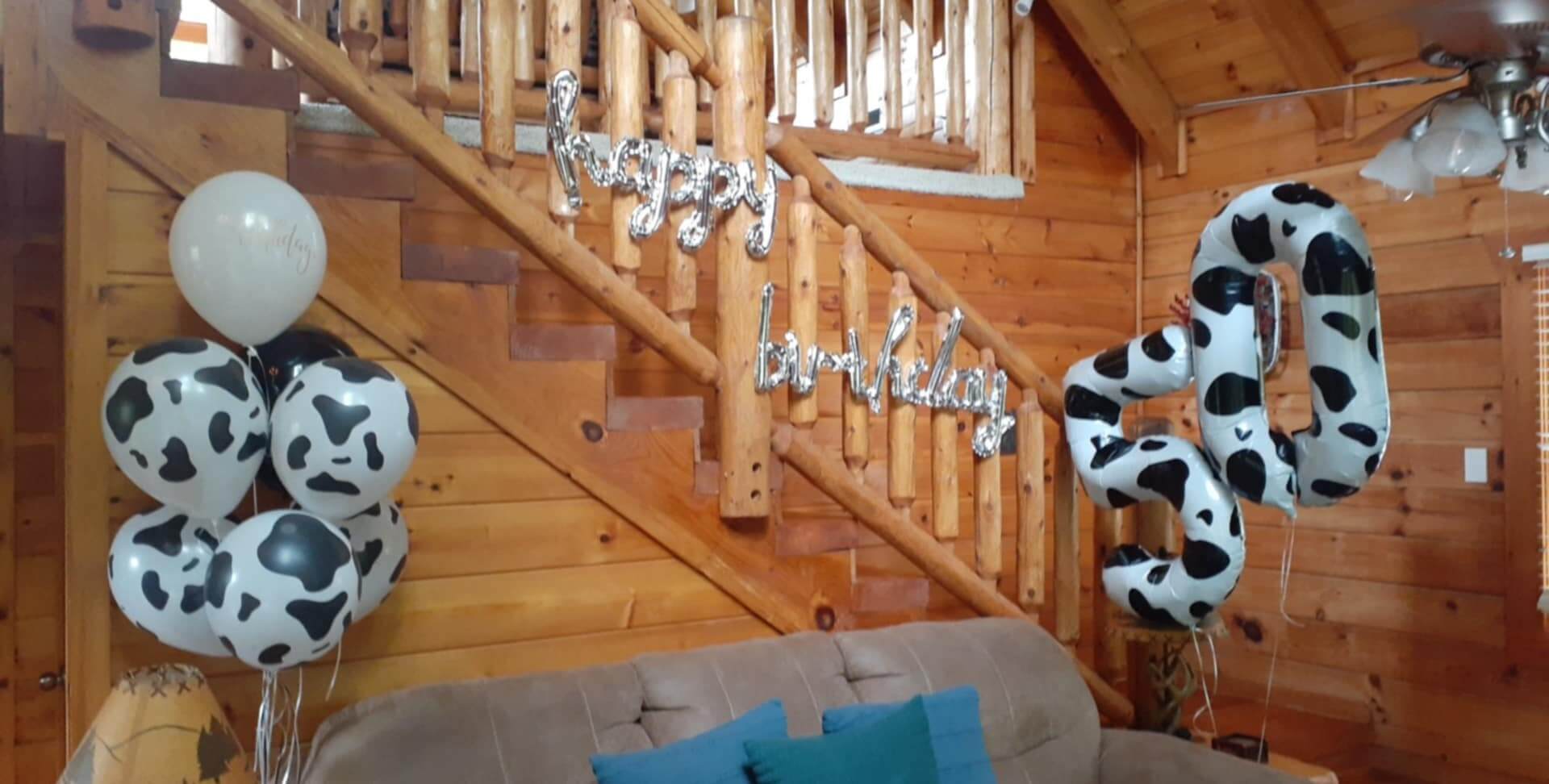 50th Birthday Balloons for Gatlinburg Cabins | TN Celebrations