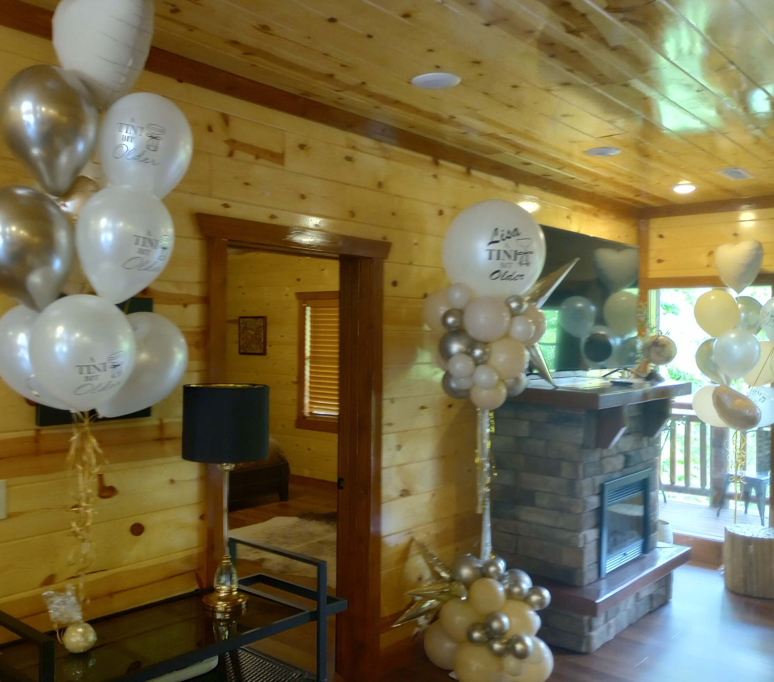 A Tini Bit Older: Martini Birthday Cabin Decor