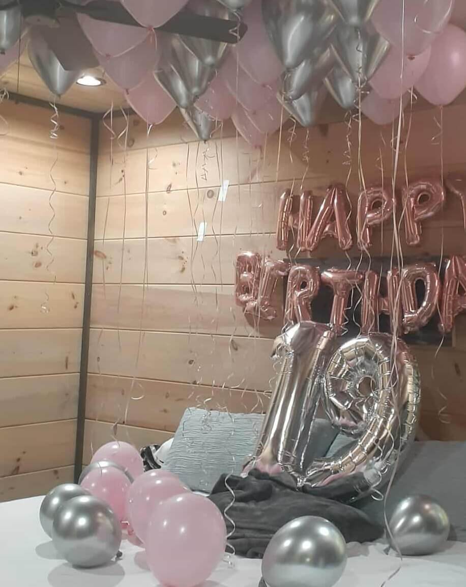 Pink & Silver 19th Birthday Balloons in Gatlinburg | TN Celebration